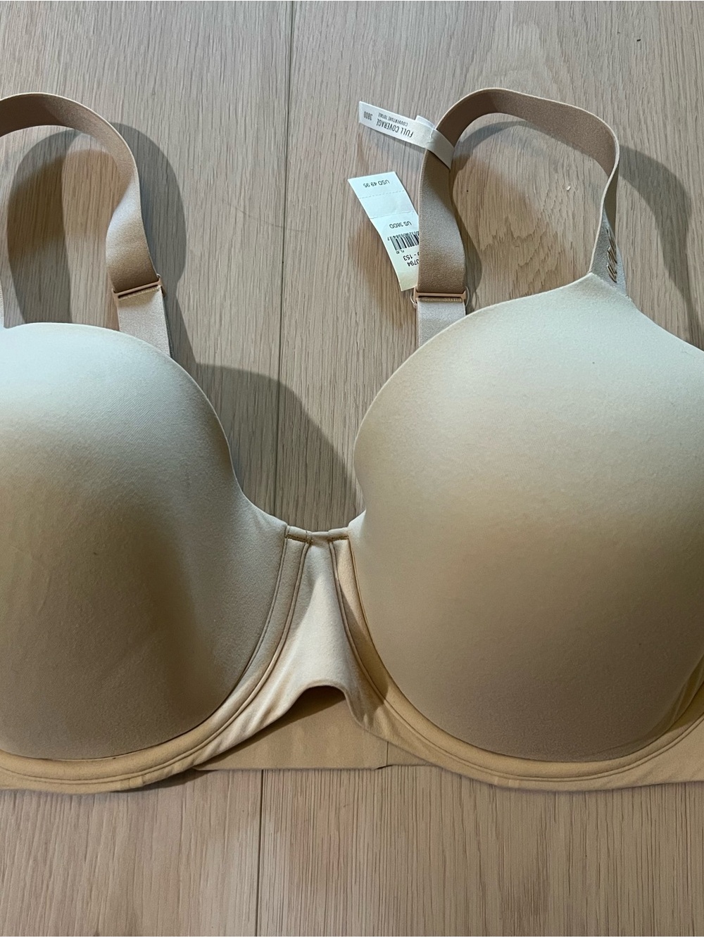 Aerie NWT Full Coverage Underwire Nude Bra 38DD Lightly Lined
